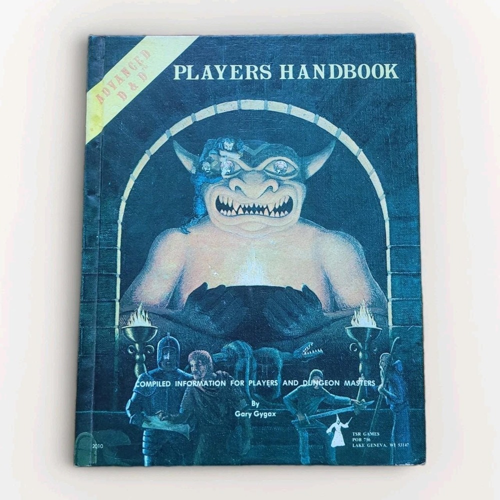 Vtg 1979 Advanced Dungeons & Dragons Players Handbook 4th Print *YELLOW FLYLEAF*